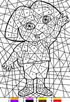 coloriage coloriage magique dora